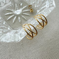 Open Line Hoop Earrings