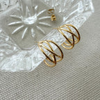 Open Line Hoop Earrings