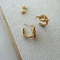 Braided Knot Hoop Earrings