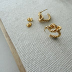 Braided Knot Hoop Earrings