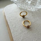 Pavé Ball Huggie Hoop Earrings