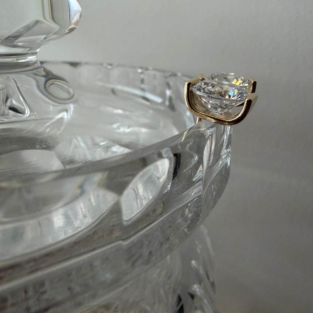 Cubic Zirconia Swaddle Stud Earrings 10mm