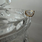 Cubic Zirconia Swaddle Stud Earrings 10mm