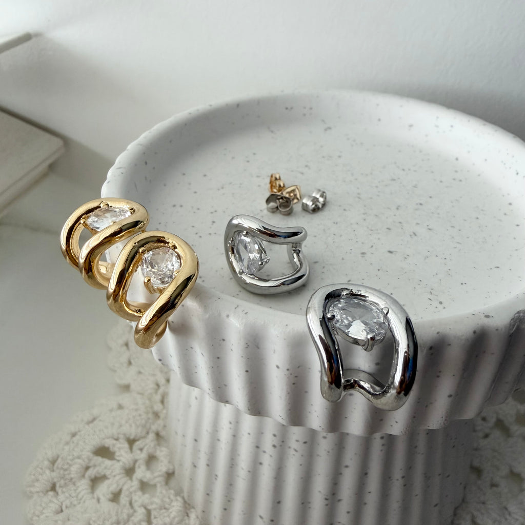 Stuck On You Saddle Earrings