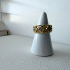 Beaded Edge Clover Ring