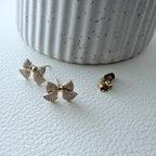 Sparkling Bow Earrings