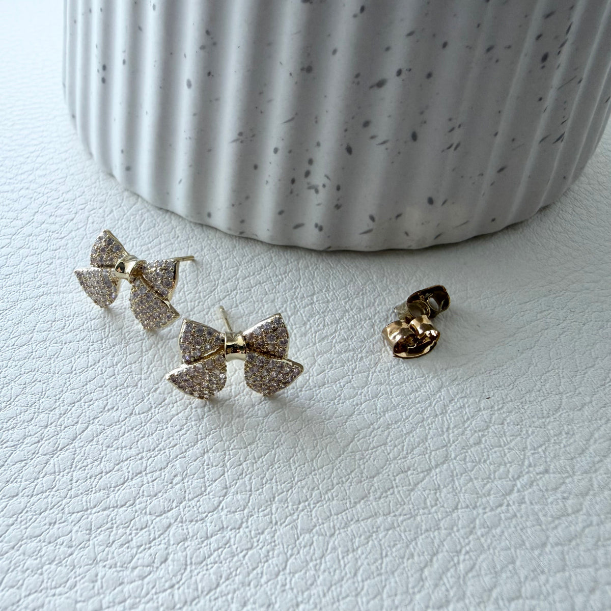 Sparkling Bow Earrings