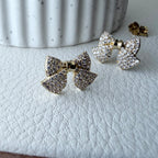 Sparkling Bow Earrings