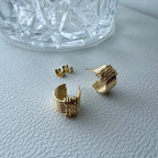 Hot Cross Hoop Earrings