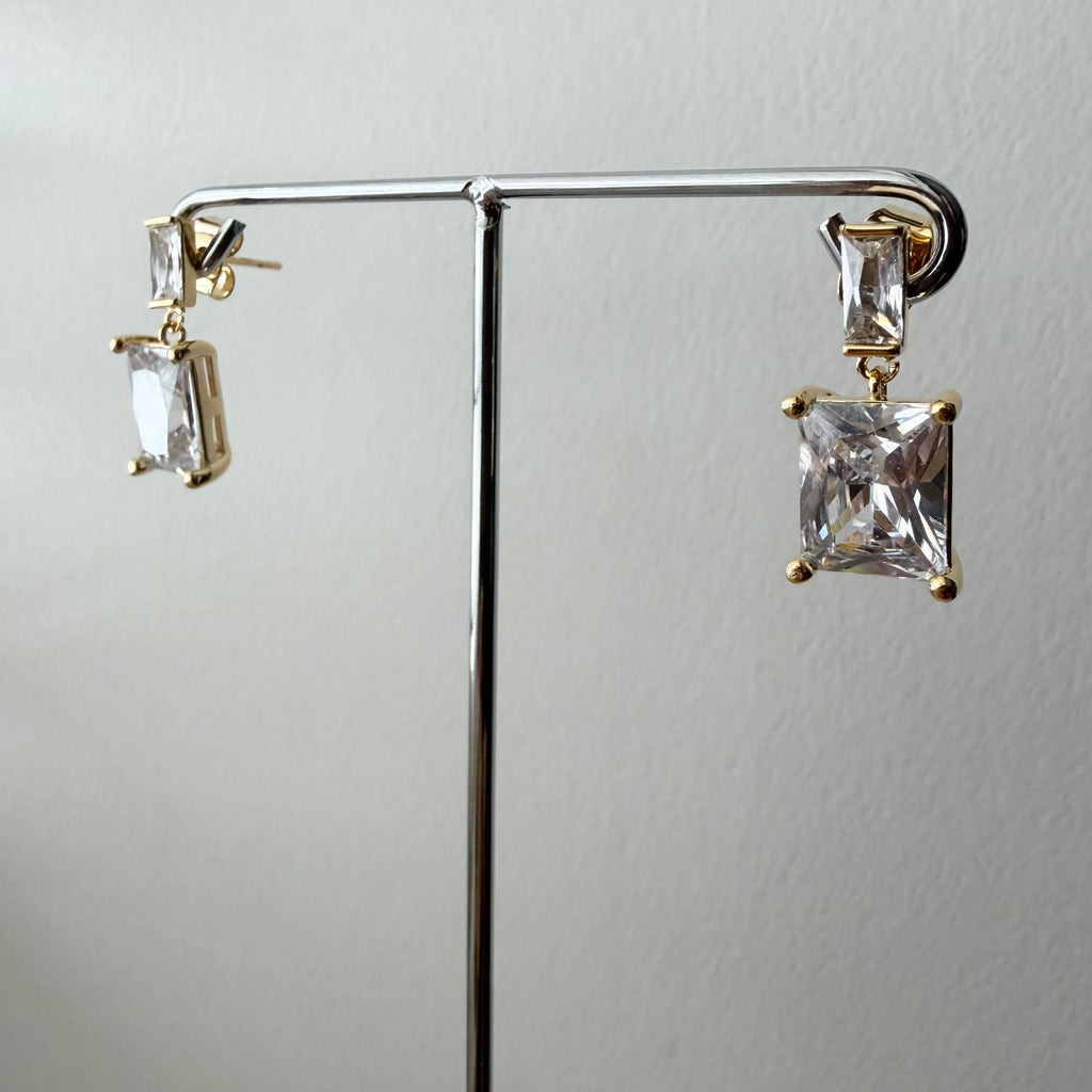 Rectangle Dangle Earrings