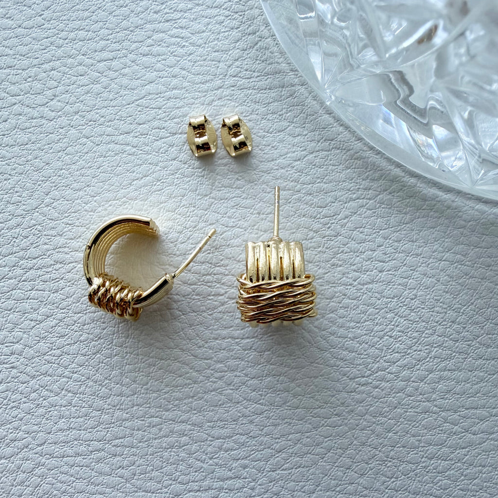 Hot Cross Hoop Earrings