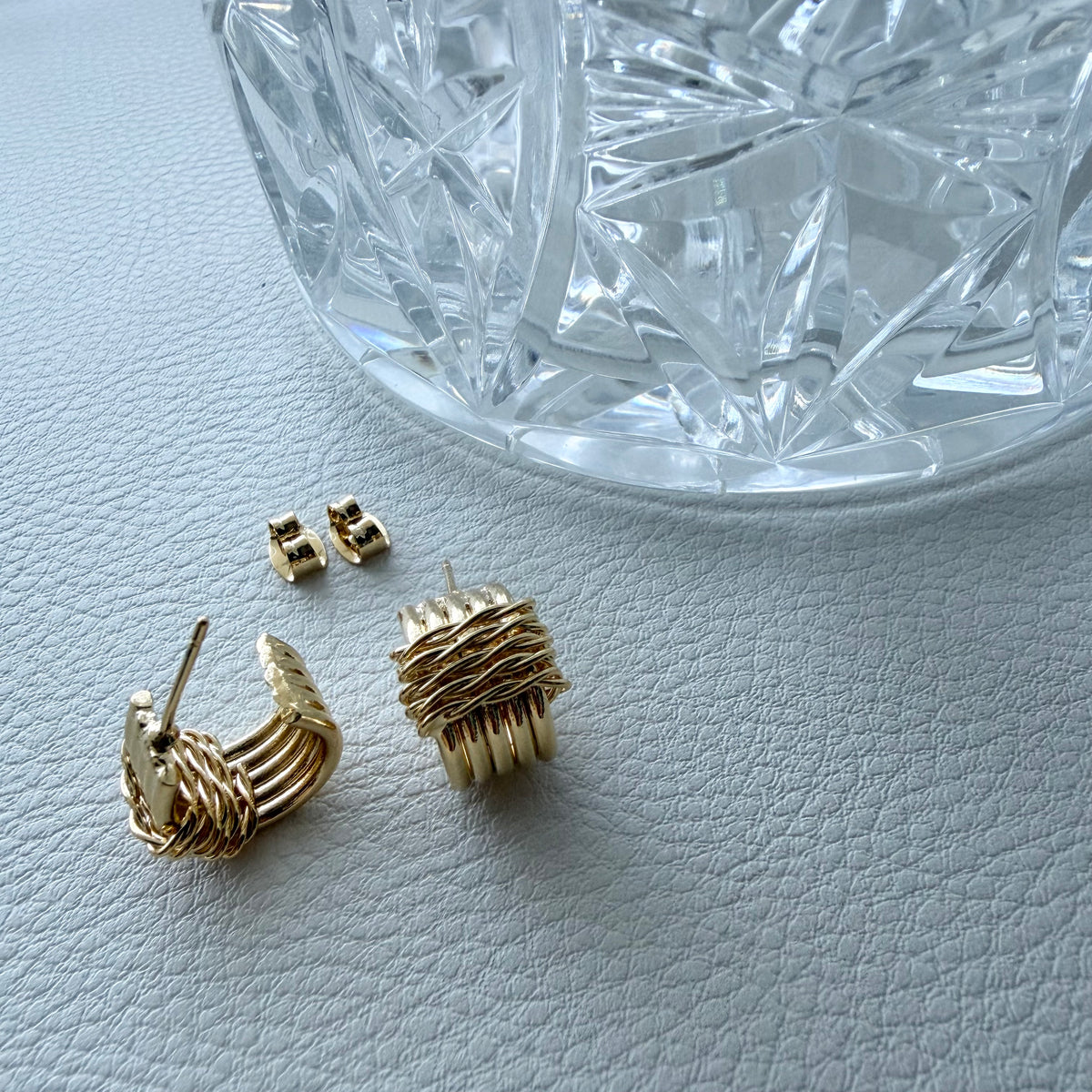 Hot Cross Hoop Earrings