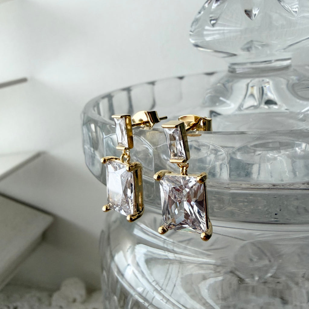 Rectangle Dangle Earrings