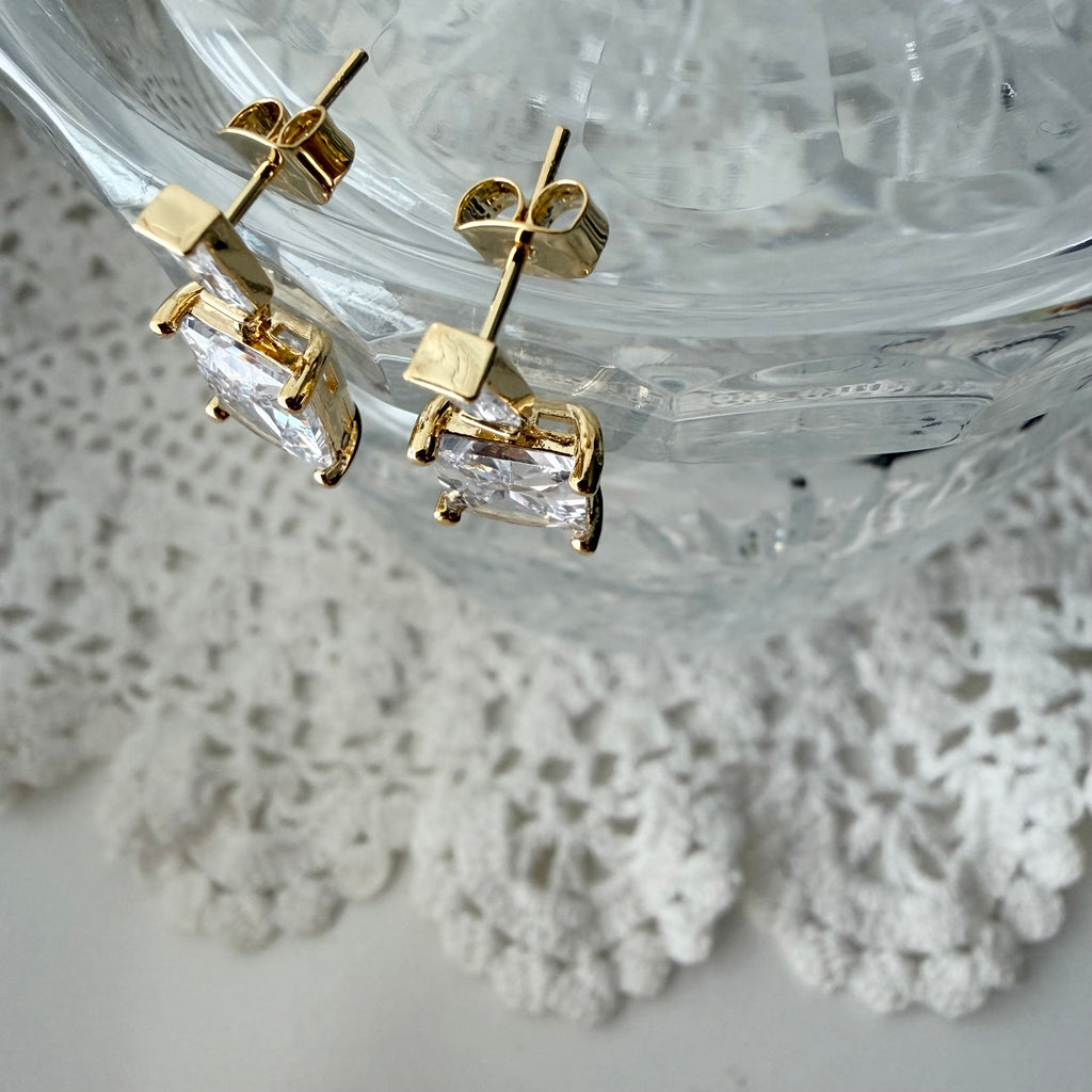 Rectangle Dangle Earrings