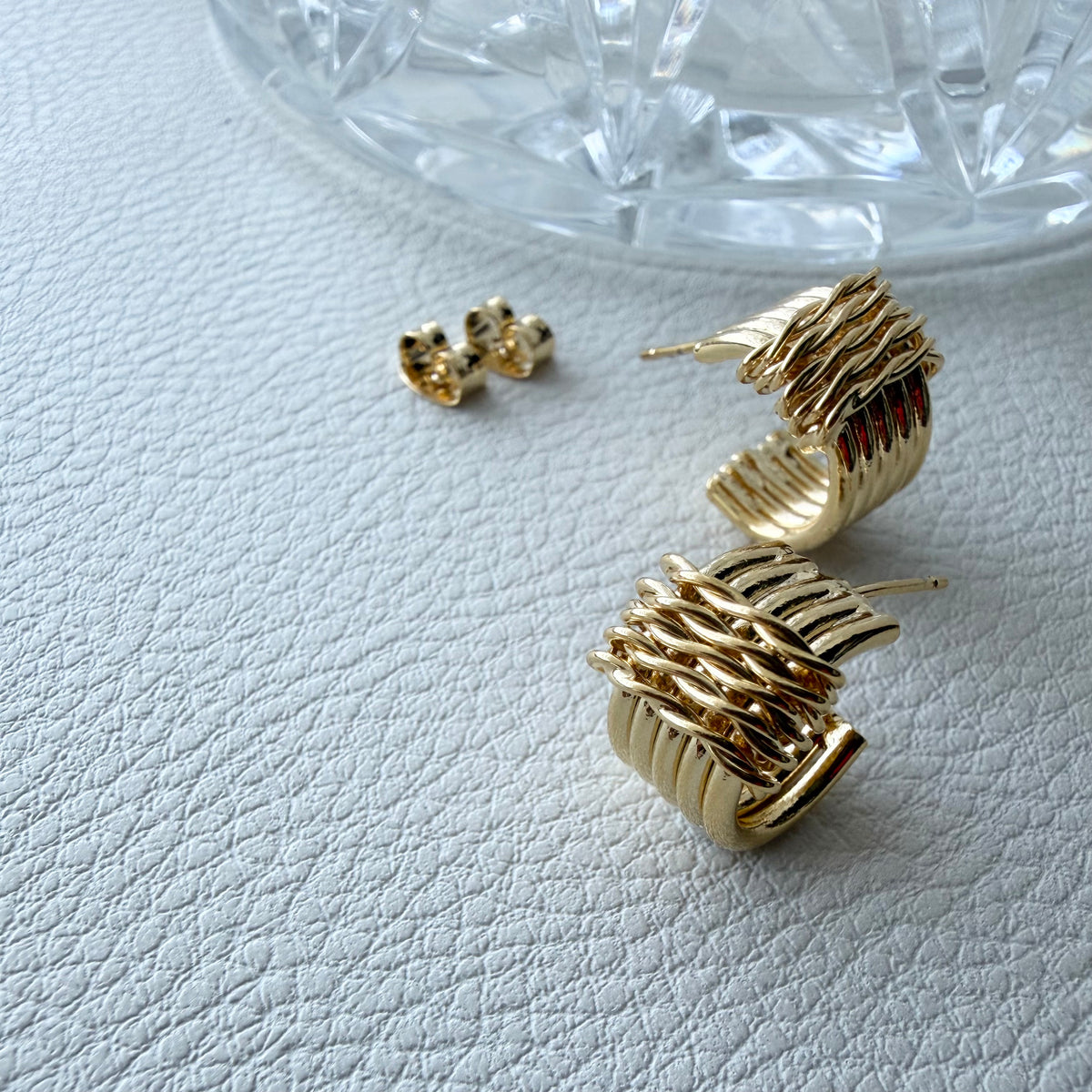 Hot Cross Hoop Earrings