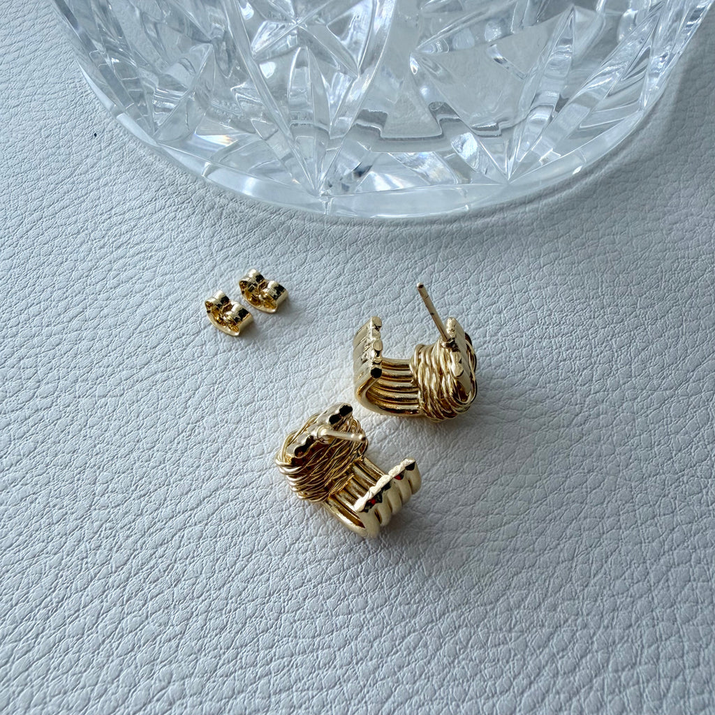 Hot Cross Hoop Earrings