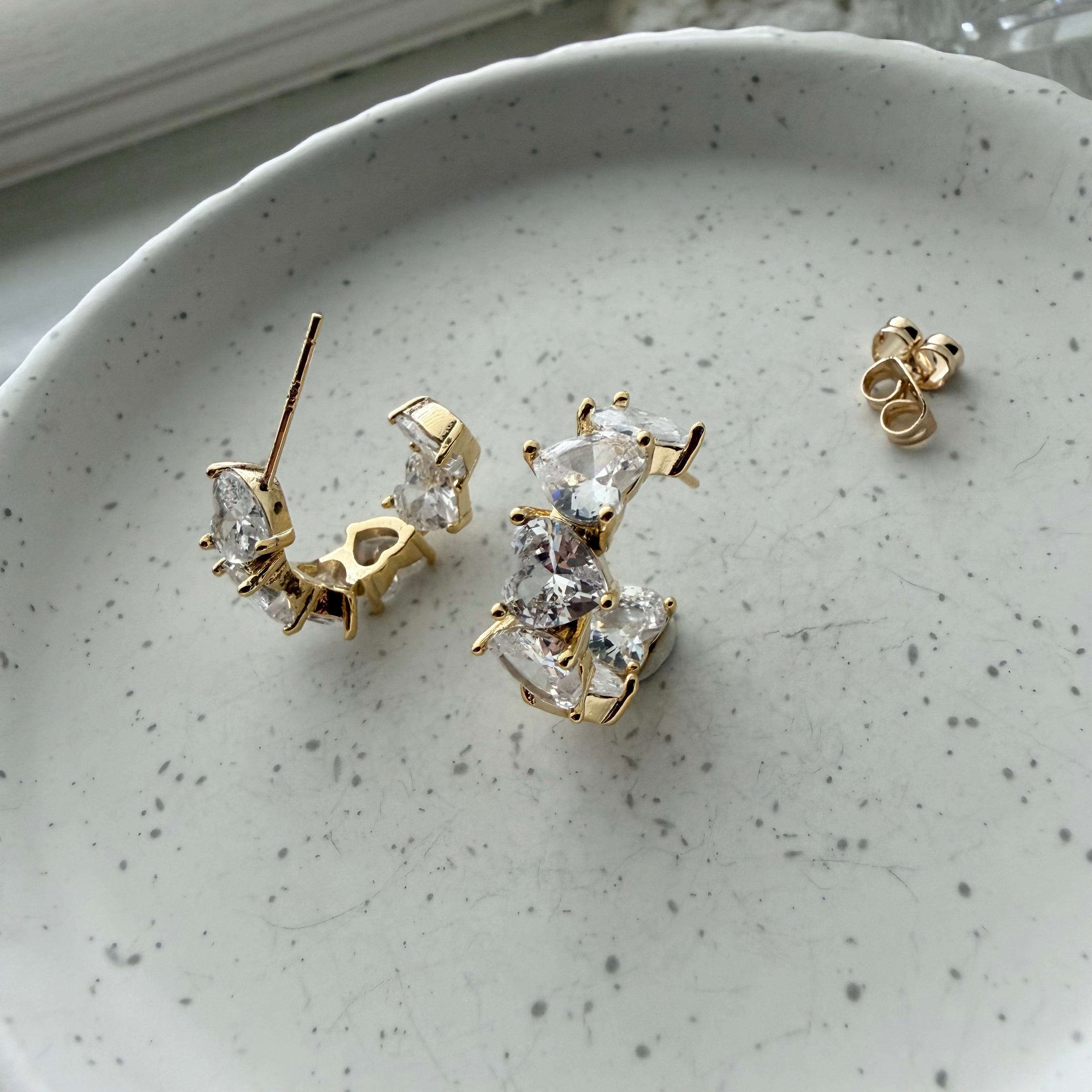 Everlasting Heart Hoop Earrings