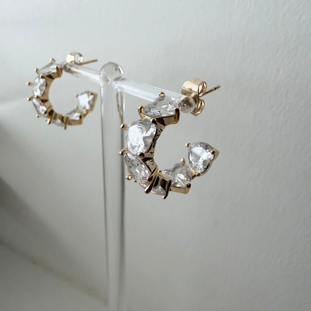 Everlasting Heart Hoop Earrings