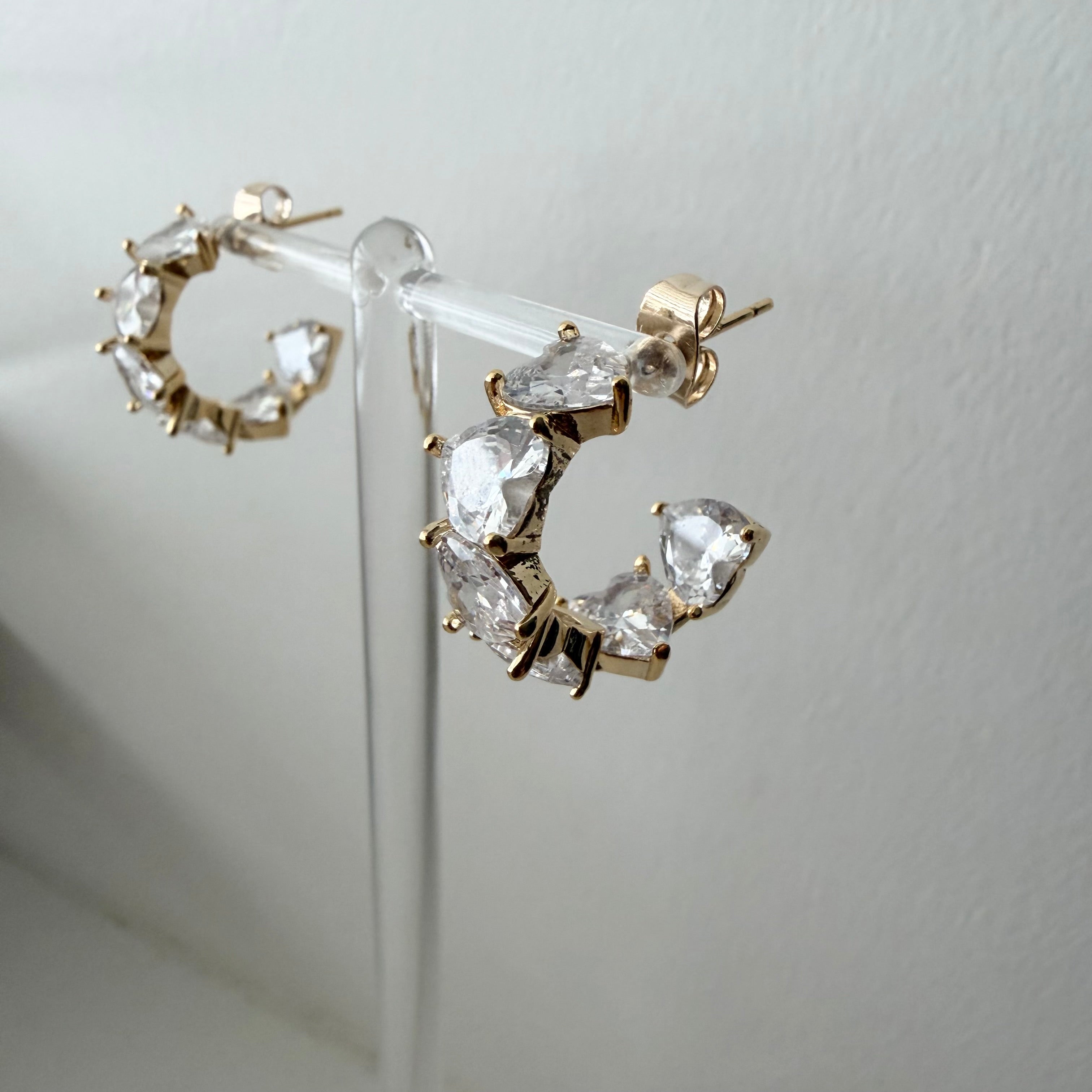 Everlasting Heart Hoop Earrings