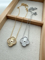 Fluted Clover Necklace