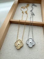 Fluted Clover Necklace