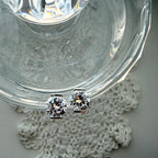 Cubic Zirconia Swaddle Stud Earrings 10mm