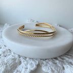 Criss Cross Braid Cuff Bracelet