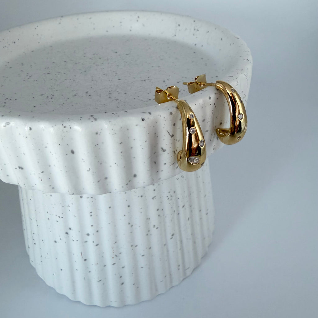 Droplet Speckle Earrings