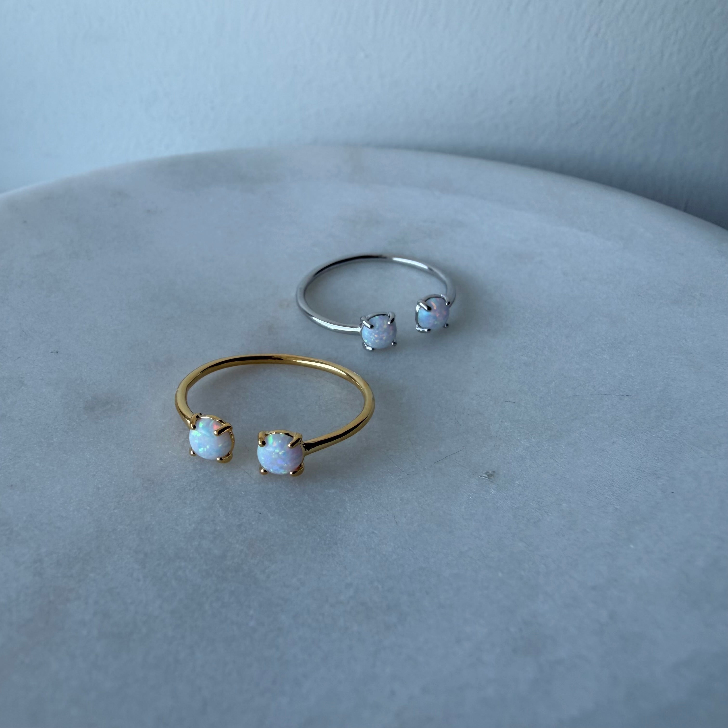 Opal Twin Ring