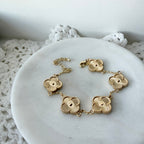 Fluted Clover Bracelet