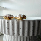 Clover Pearl Puff Earrings