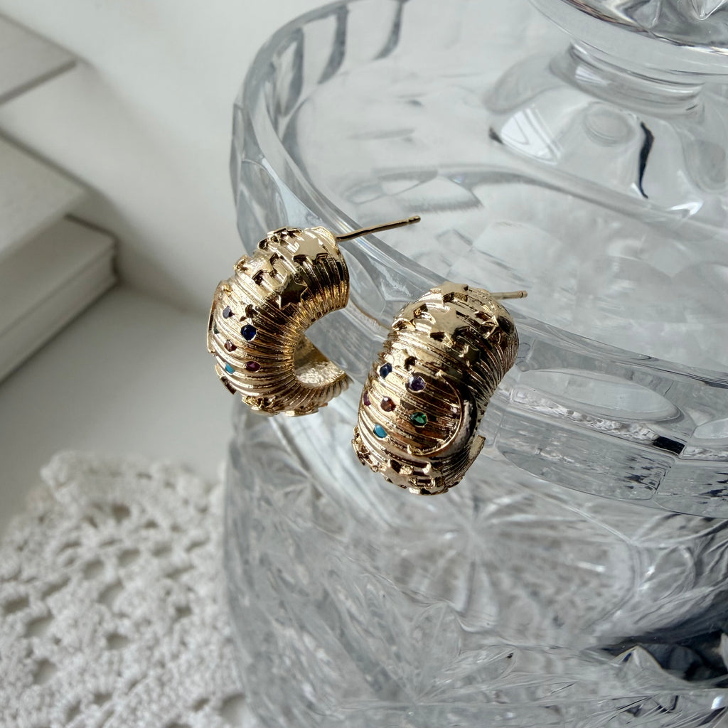 Stardust Hoop Earrings