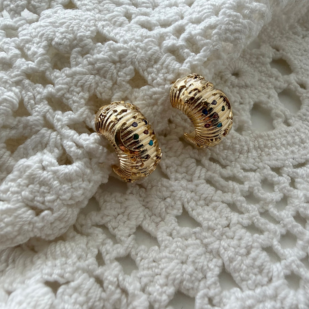 Stardust Hoop Earrings