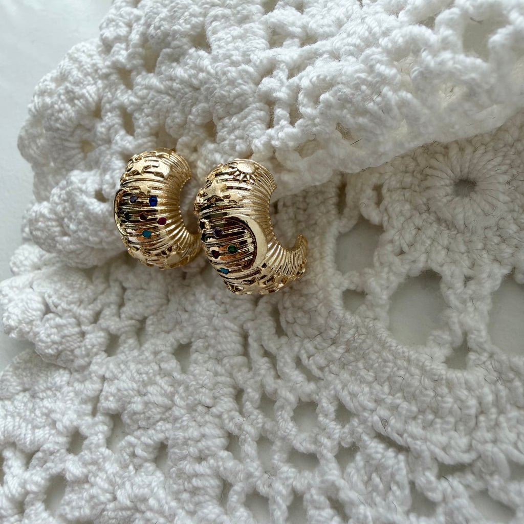 Stardust Hoop Earrings