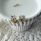 Clover / Shamrock Peridot Earrings