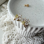 Clover / Shamrock Peridot Earrings