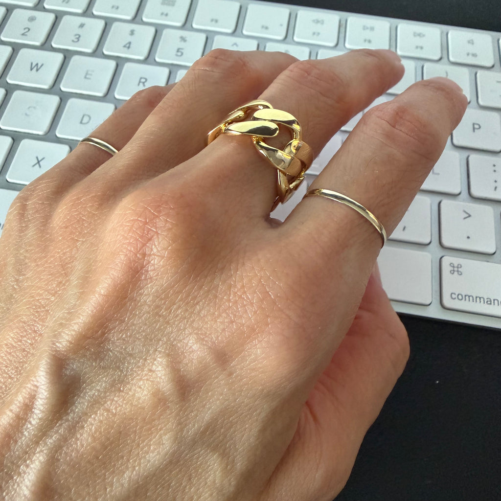 Chain Link Band Ring