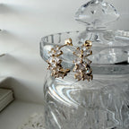 Flower Girl Hoop Earrings