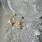 Flower Girl Hoop Earrings