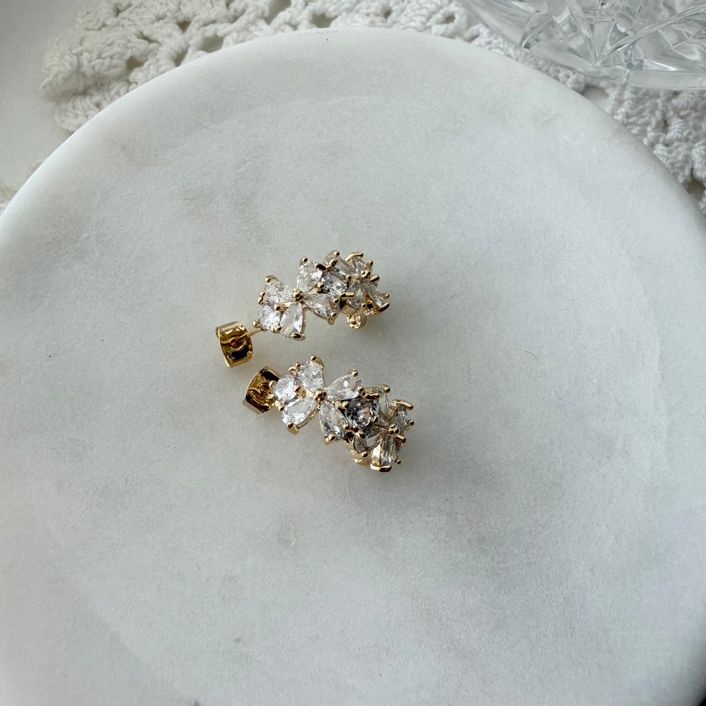 Flower Girl Hoop Earrings