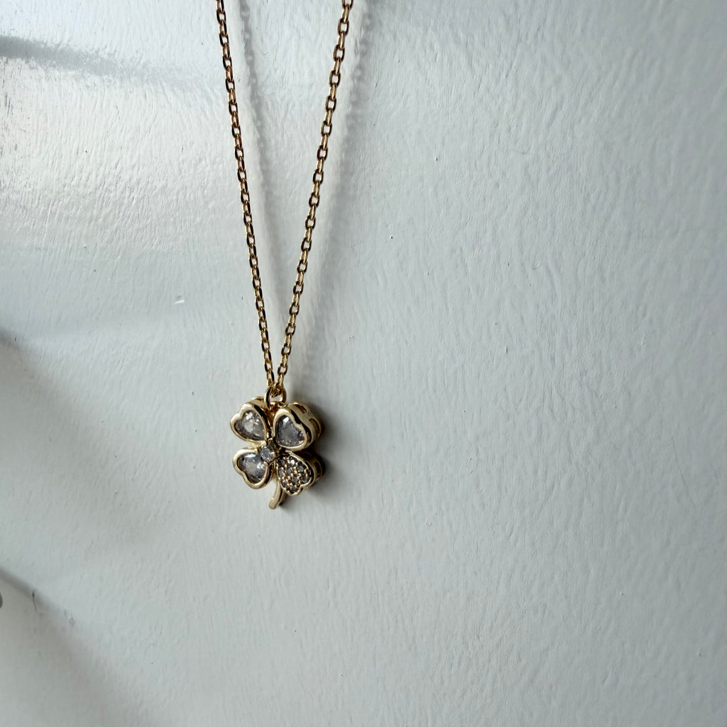 Clover / Shamrock Sparkle Necklace