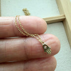 Hamsa Teeny Necklace