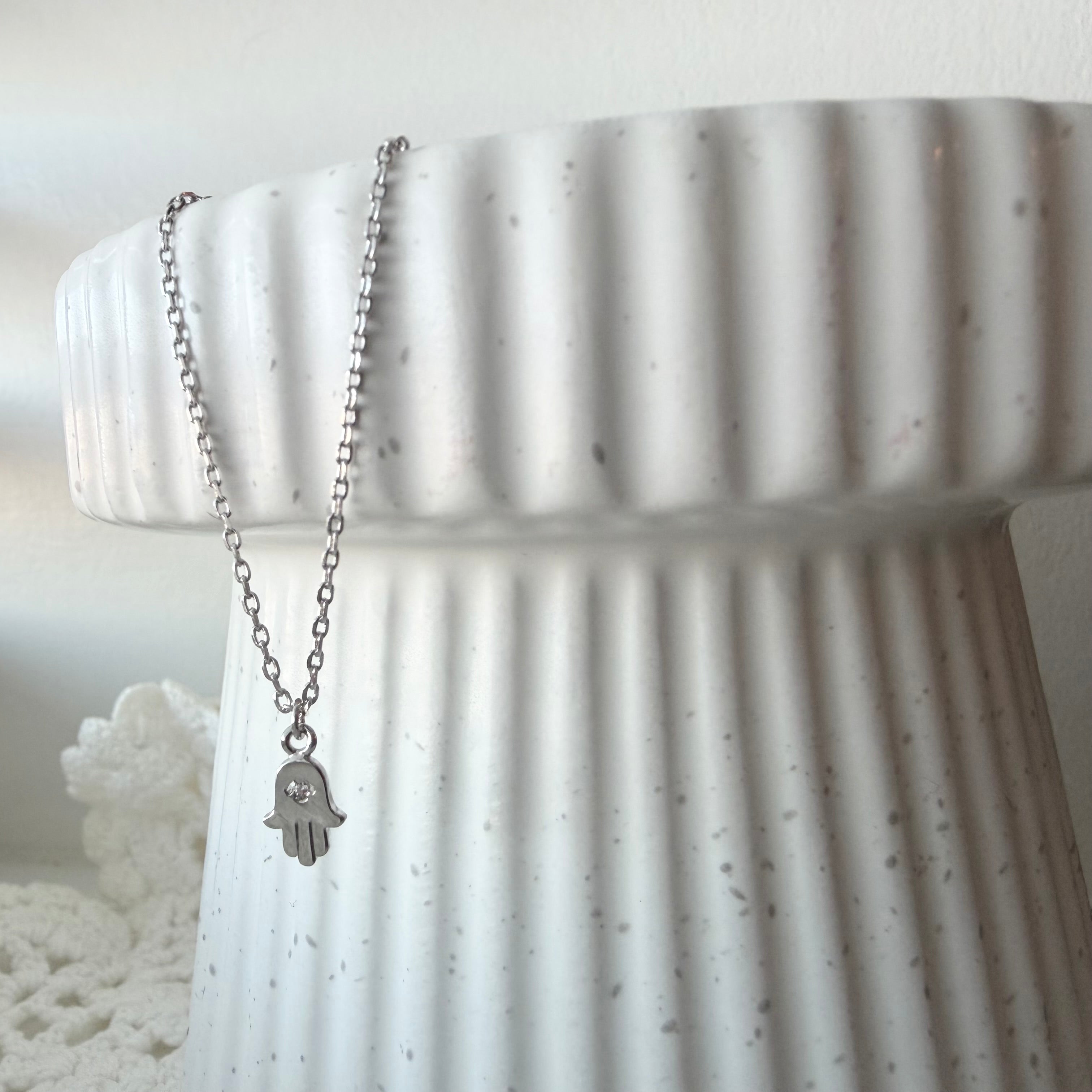 Hamsa Teeny Necklace
