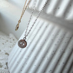 Evil Eye Coin Teeny Necklace