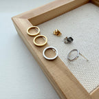 Shiny Open Circle Earrings