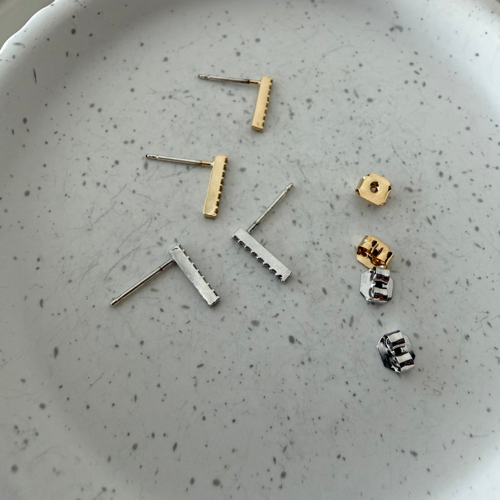 Mini Bling Bar Earrings