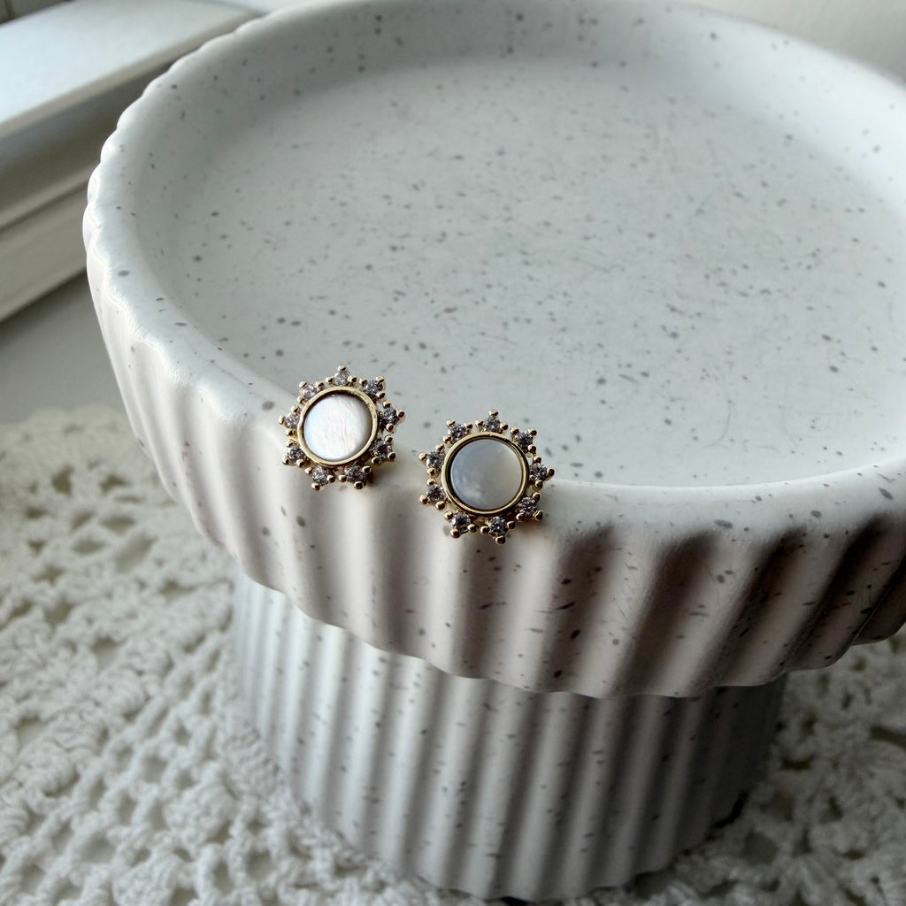 Sunburst MOP Earrings