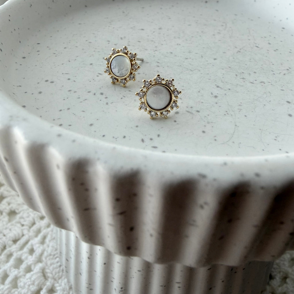 Sunburst MOP Earrings