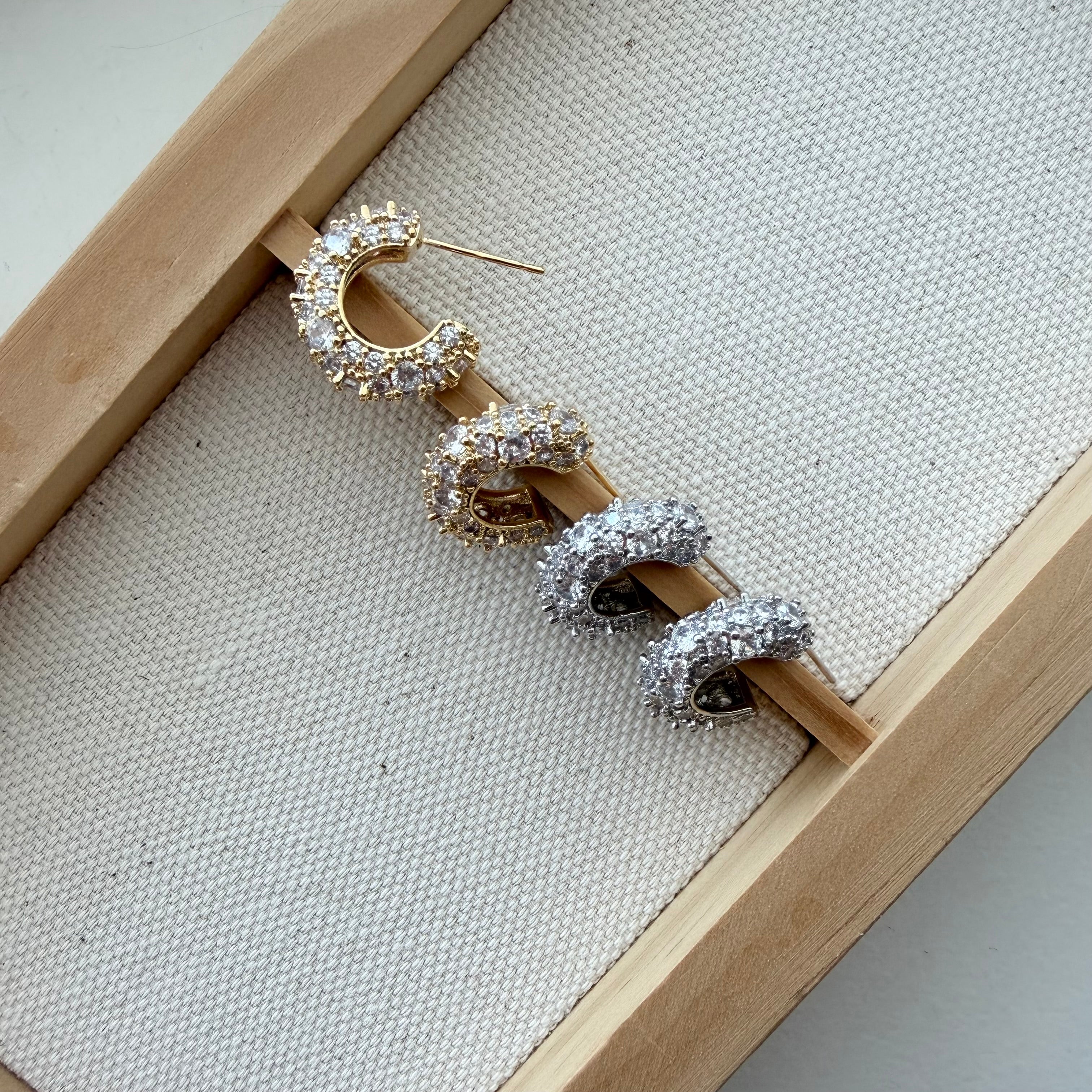 Flashy Hoop Earrings