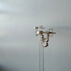 Ear Jacket Pearl Marquise Fan Earrings
